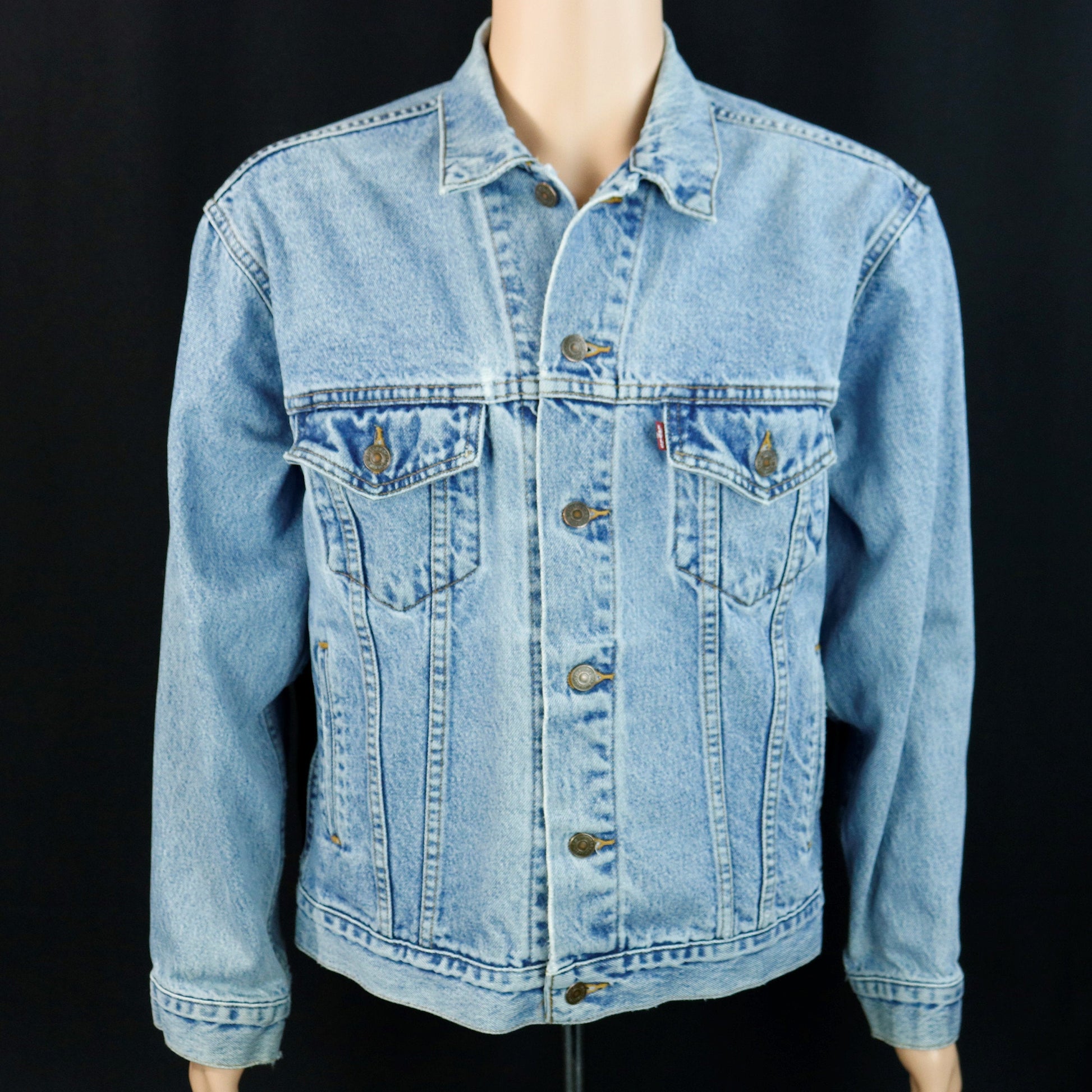 Pink Floyd Levis Denim Jacket Animal Blue Jean Mens MEDIUM