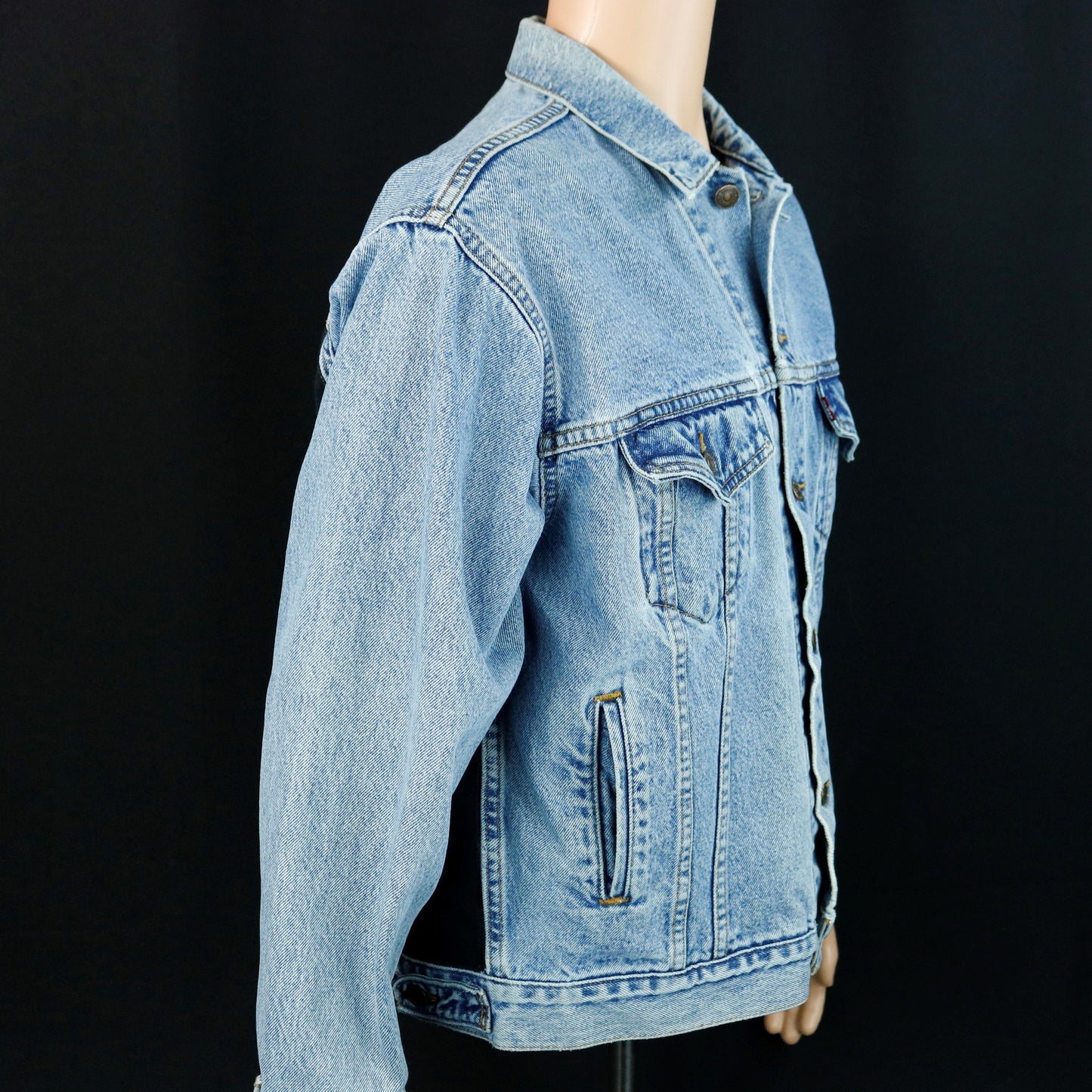 Pink Floyd Levis Denim Jacket Animal Blue Jean Mens MEDIUM