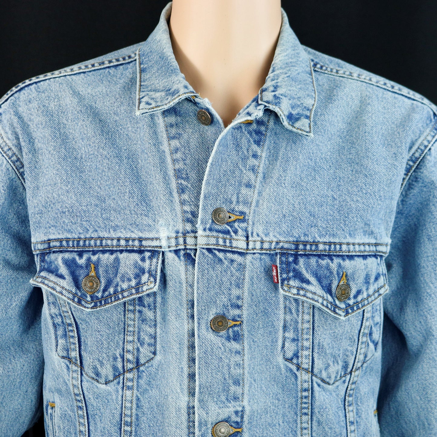 Pink Floyd Levis Denim Jacket Animal Blue Jean Mens MEDIUM
