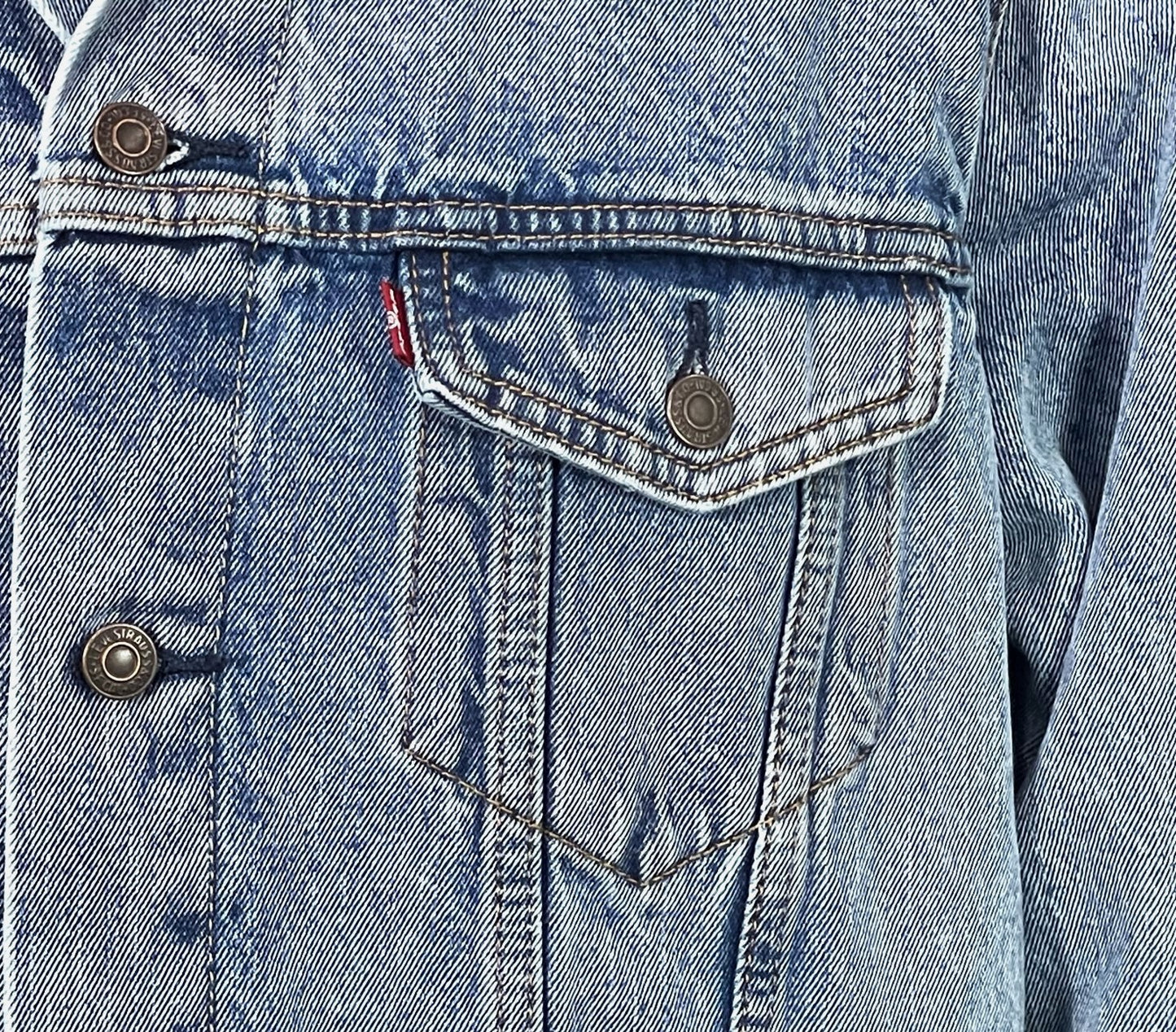 Upcycle Iron Maiden Levi's Denim Jacket The Trooper  Men's Large Women's XLarge